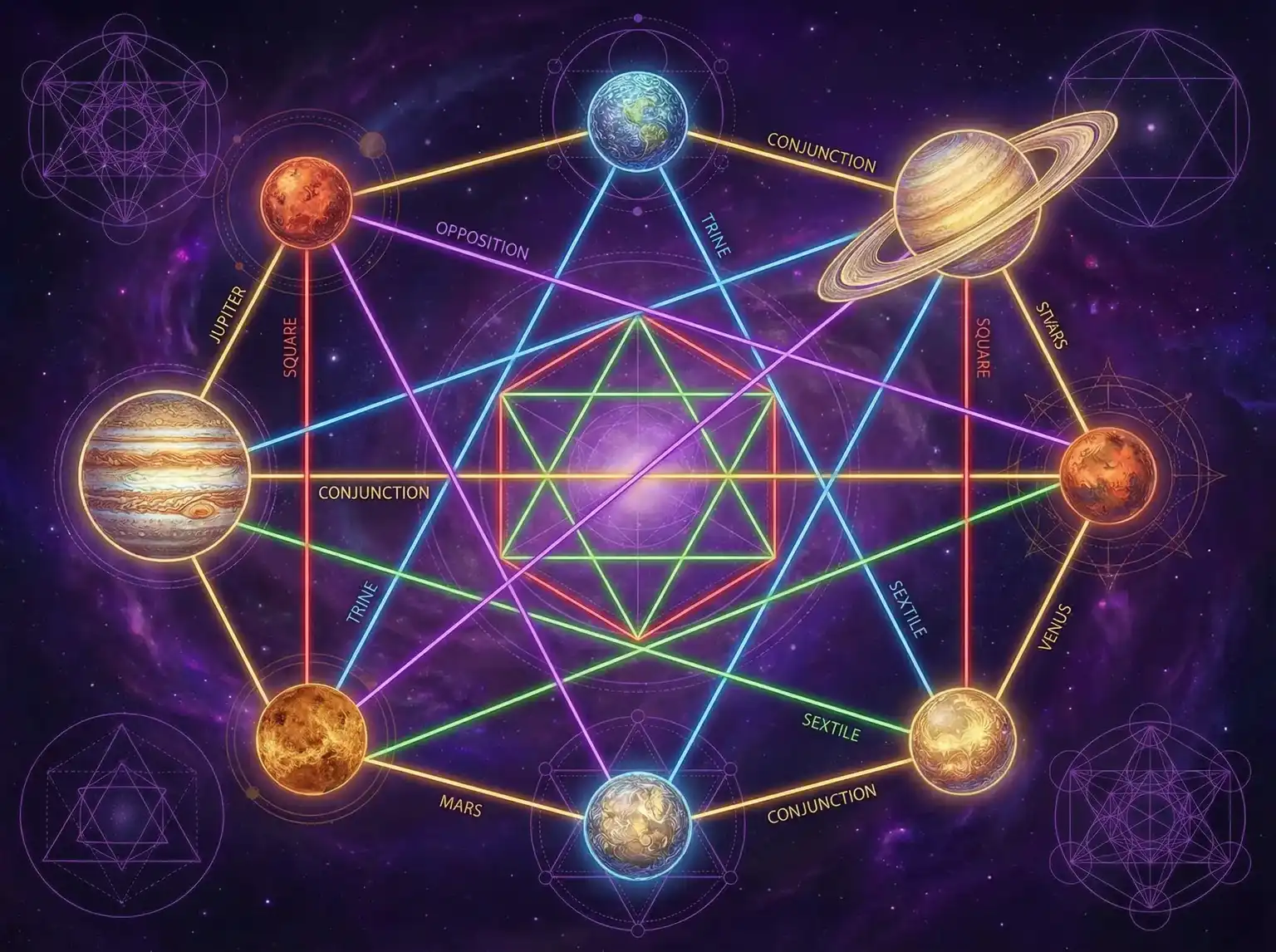 行星相位解读 - 荒野求生 高清 | 占星学进阶